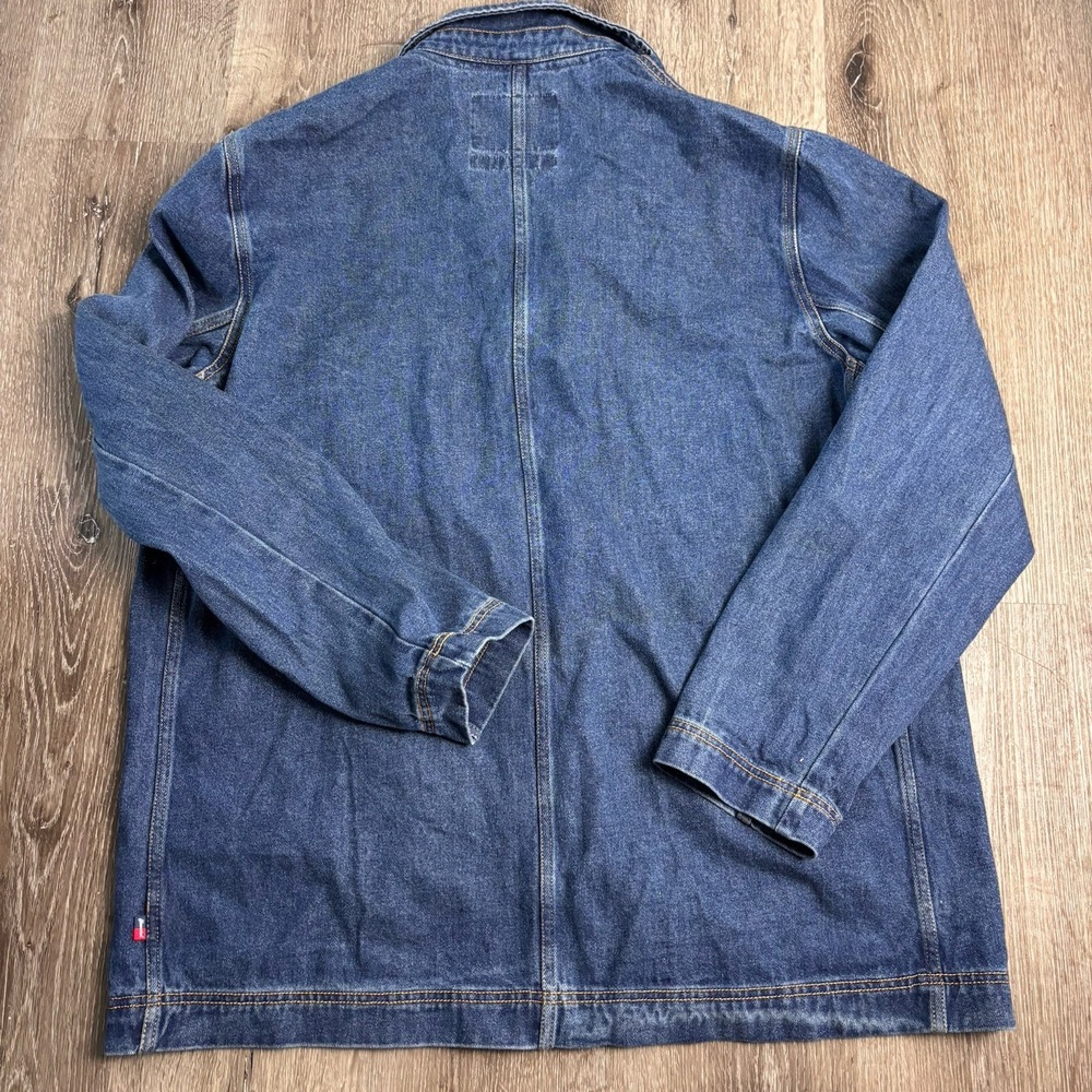 Herschel Supply Co Men's XL Denim Shop Jean Jacket Varsity Button 50068-00607 - Picture 13 of 16